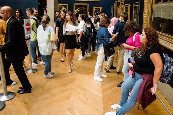 Paris França Setembro 2022 Louvre Maior Museu Mundo Lugar Icônico — Fotografia de Stock