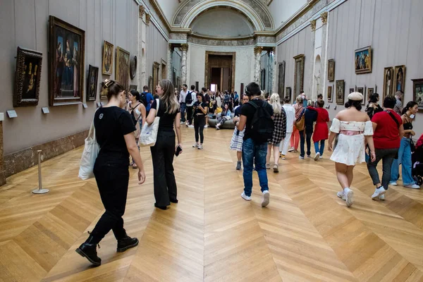 Parigi Francia Settembre 2022 Louvre Più Grande Museo Del Mondo — Foto Stock