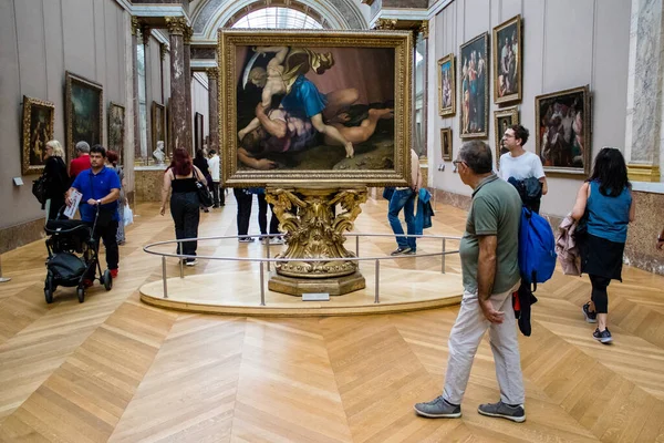Paris Frankreich September 2022 Der Louvre Das Größte Museum Der — Stockfoto
