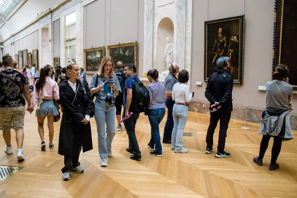 Paris Fransa Eylül 2022 Dünyanın Büyük Müzesi Louvre Sanat Için — Stok fotoğraf