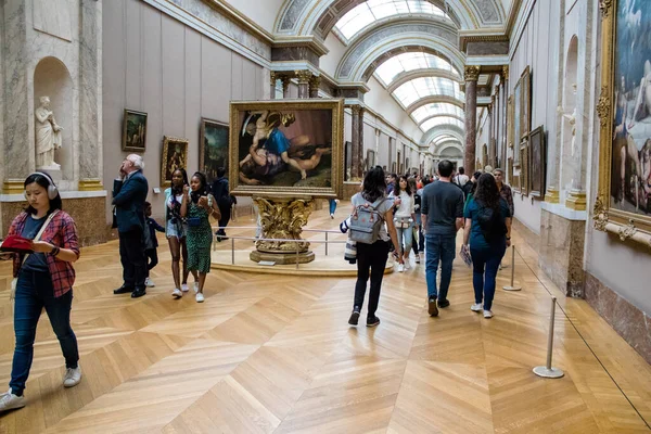 Parigi Francia Settembre 2022 Louvre Più Grande Museo Del Mondo — Foto Stock