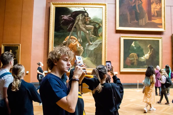 Paris França Setembro 2022 Louvre Maior Museu Mundo Lugar Icônico — Fotografia de Stock