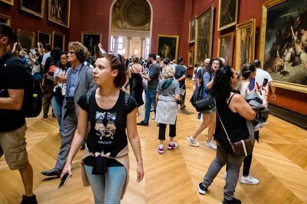 Paris Frankreich September 2022 Der Louvre Das Größte Museum Der — Stockfoto