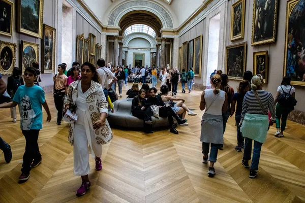 París Francia Septiembre 2022 Louvre Museo Más Grande Del Mundo — Foto de Stock