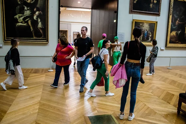 Paris Fransa Eylül 2022 Dünyanın Büyük Müzesi Louvre Sanat Için — Stok fotoğraf