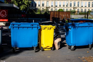 Paris, Fransa - 12 Eylül 2022 Paris 'in mimarisi, sembolik bir şehir ve Fransa' nın başkenti