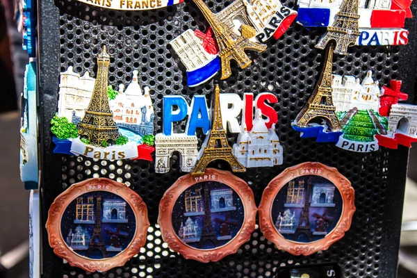 Paris France September 2022 Decorative Objects Various Gift Sold Souvenir — Stock Photo, Image