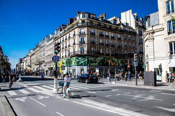 Париж Франция Сентября 2022 Года Cityscape Architecture Paris Emblematic City — стоковое фото