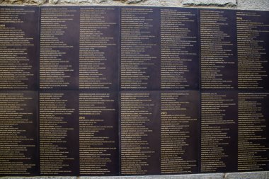 Paris, Fransa - 14 Eylül 2022 The Shoah Memorial, Fransa 'da Paris' te Yahudi soykırımının anısına yapılan bir anıt.