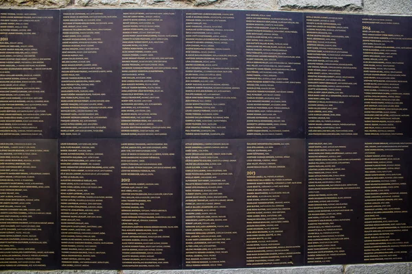 Paris France September 2022 Shoah Memorial Place Remembrance Genocide Jews — Stock Photo, Image