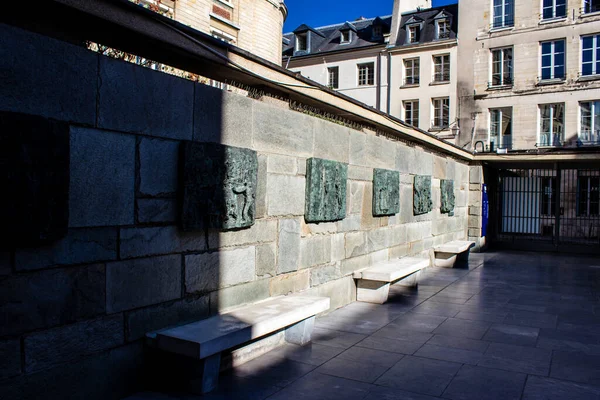 Paris France September 2022 Shoah Memorial Place Remembrance Genocide Jews — Stock Photo, Image