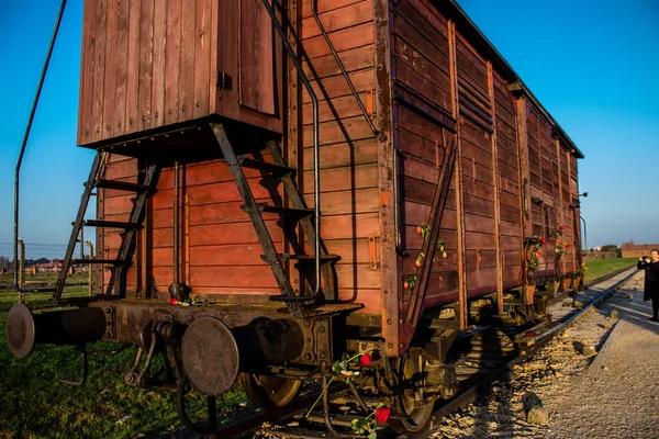 Oswiecim Polônia Outubro 2022 Birkenau Maior Complexo Campos Concentração Terceiro — Fotografia de Stock