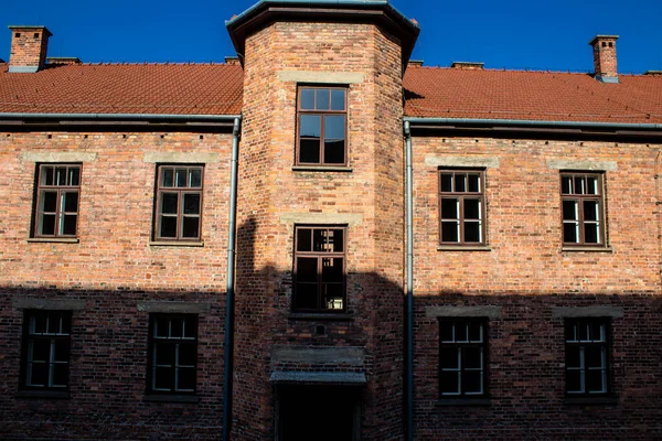 Oswiecim Polonia Octubre 2022 Auschwitz Mayor Complejo Campos Concentración Del — Foto de Stock