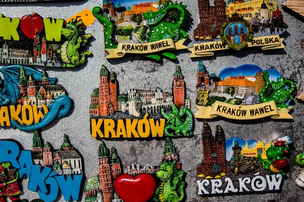 Краков Польша Октября 2022 Года Декоративные Предметы Различные Подарки Продаются — стоковое фото