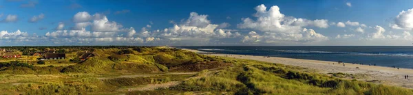 Ευρεία Αμμόλοφος Blvandshuk Θέα Στην Παραλία Στη Δυτική Ακτή Της — Φωτογραφία Αρχείου