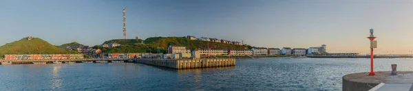Vista Panoramica Hummerbuden Porto Spiaggia Sud Ponte Atterraggio Sull Isola — Foto Stock