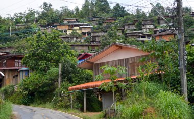 Sakad köyü, Sakad 'daki eski köy, Nan vilayeti, Tayland.