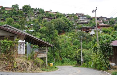 Sakad köyü, Sakad 'daki eski köy, Nan vilayeti, Tayland.