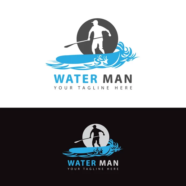 Su Adam Logosu - Logo Şablonu.