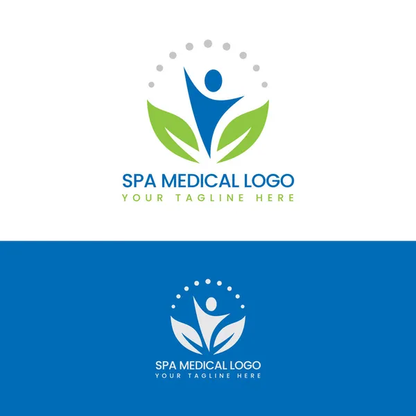 Logo Spokojnej Miednicy Szablon Logo — Wektor stockowy