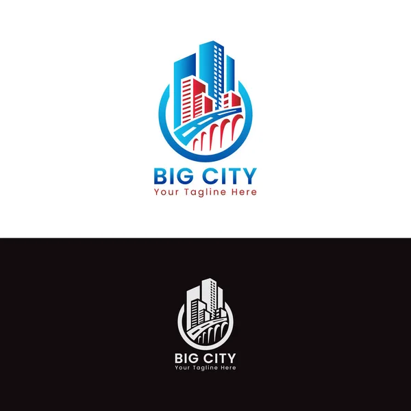 Logo Big City Plantilla Logotipo — Vector de stock