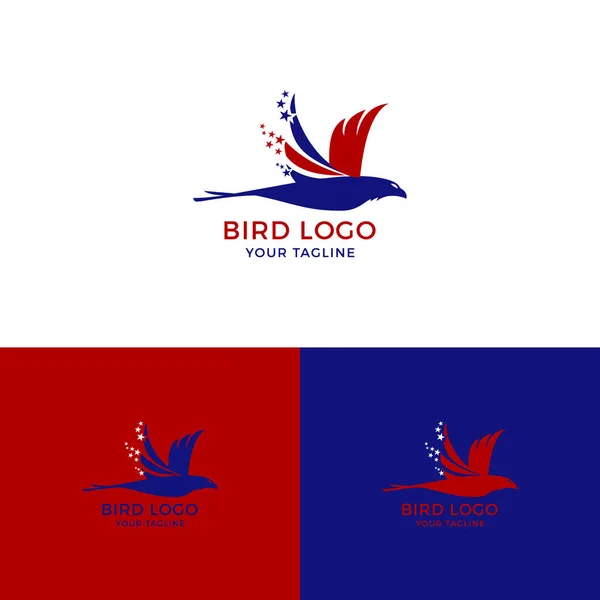 Logo Ptaka Latającego Logo Design — Zdjęcie stockowe