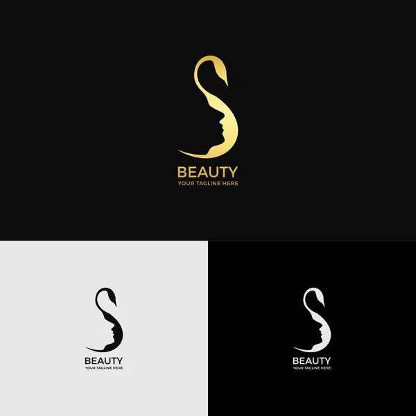 Projekt Logo Mody Piękna Szablon Logo — Wektor stockowy