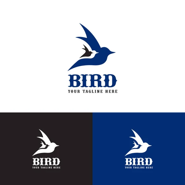 Conception Logo Oiseau Bébé Oiseau — Image vectorielle