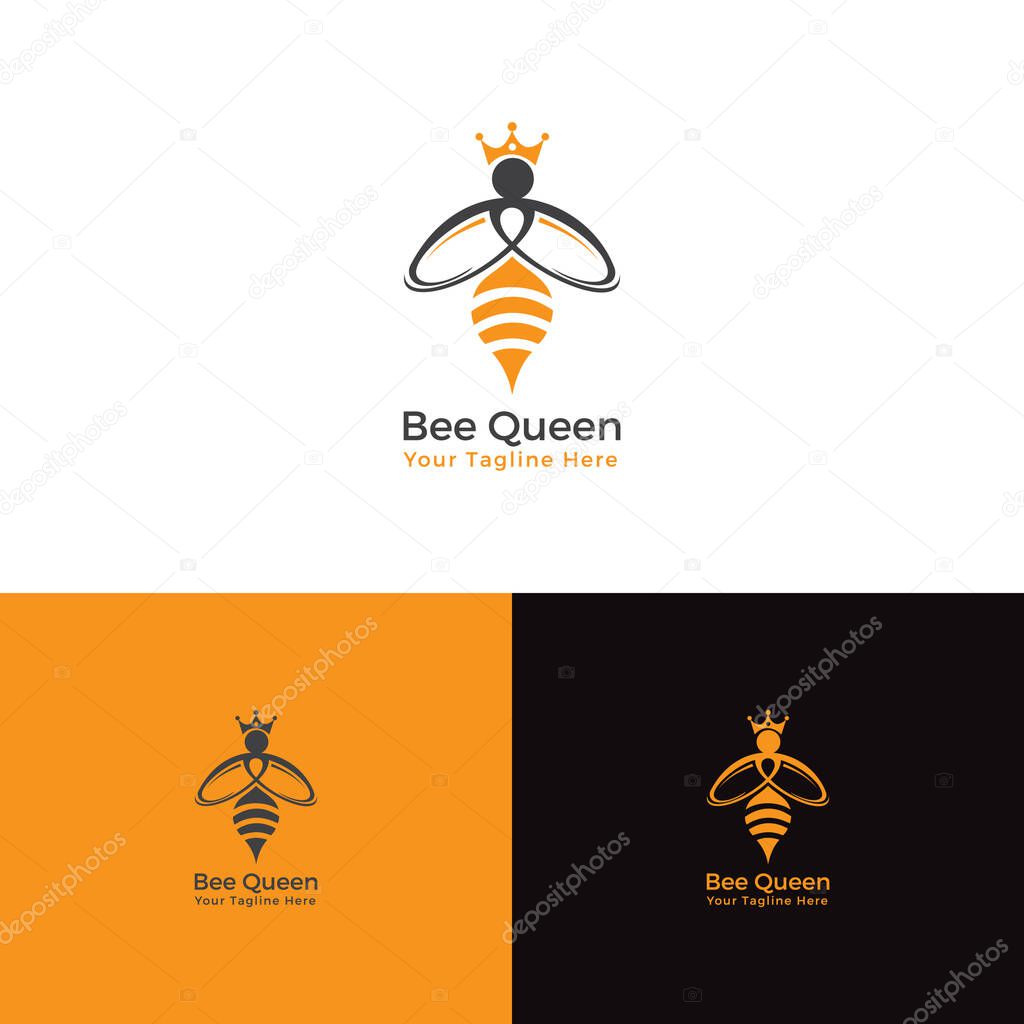 Bee Queen Logo - Logo Template