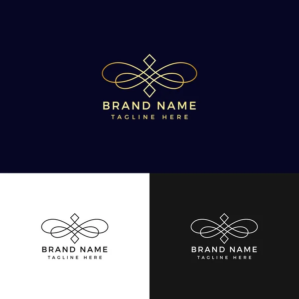 Marka Soyut logo tasarımı. Vektör logo şablonu