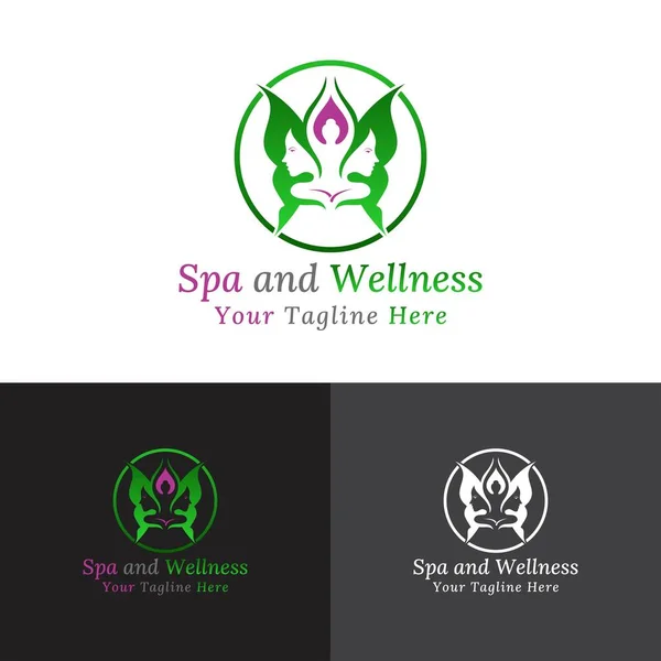 Дизайн Логотипа Spa Wellness — стоковый вектор