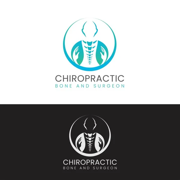 Kiropraktisk Logotyp Logotypmall — Stock vektor