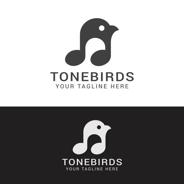 Tone Birds Logo Logo Design — Stockový vektor