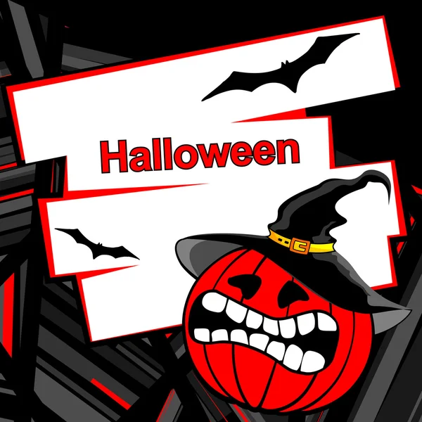 Uitnodiging voor Halloween of achtergrond. — Stockvector