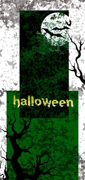 Carta di Halloween. — Vettoriale Stock