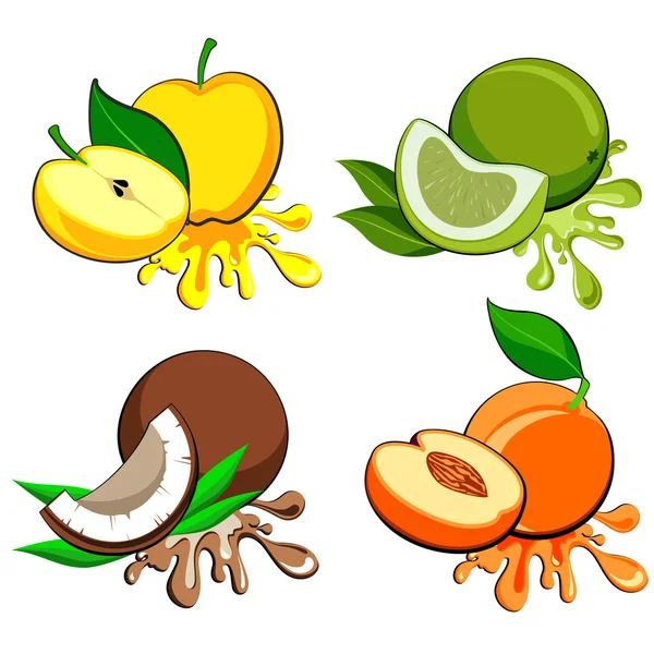 Vecteur de fruits. — Image vectorielle