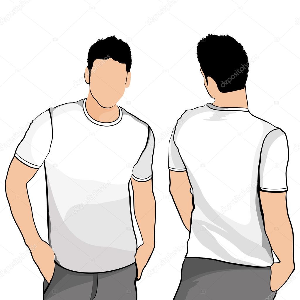 T-shirt men back and front.