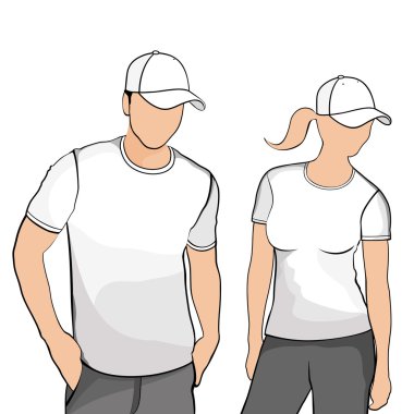 t-shirt erkek ve kadın.