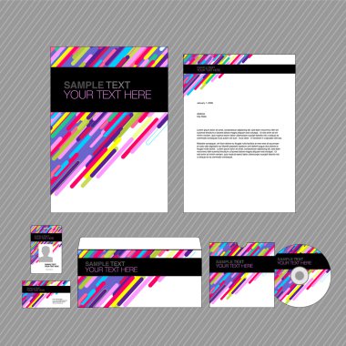 iş kimlik şablonu.