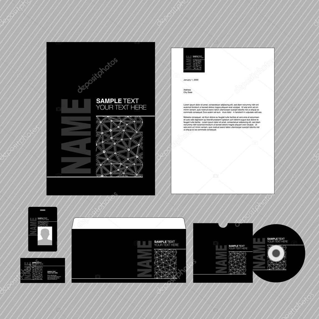 Business identity template.