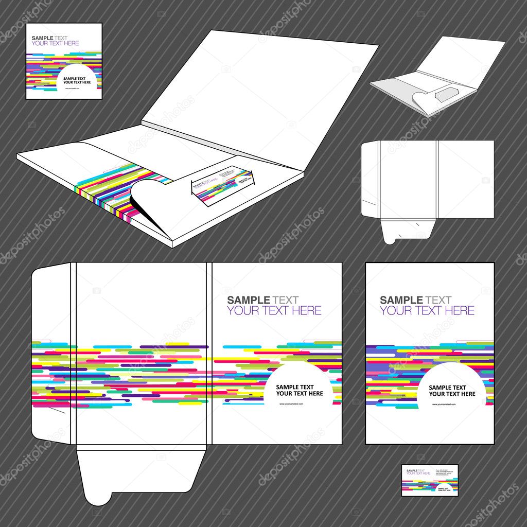 Folder design template.