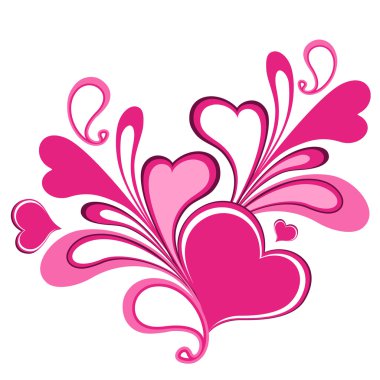 Sevgililer Günü kalpleri.