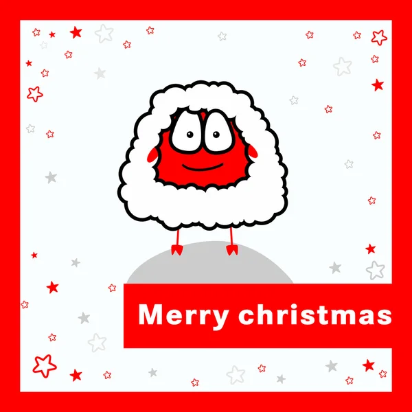 Merry christmas card. — Stock Vector