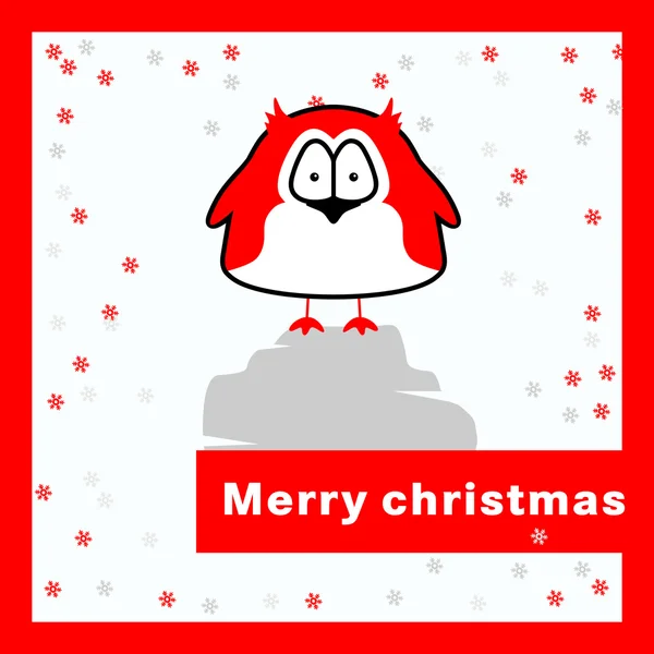 Merry christmas card. — Stock Vector