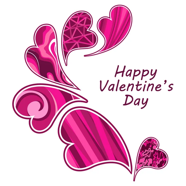 Valentine's day hearts. — Stock Vector