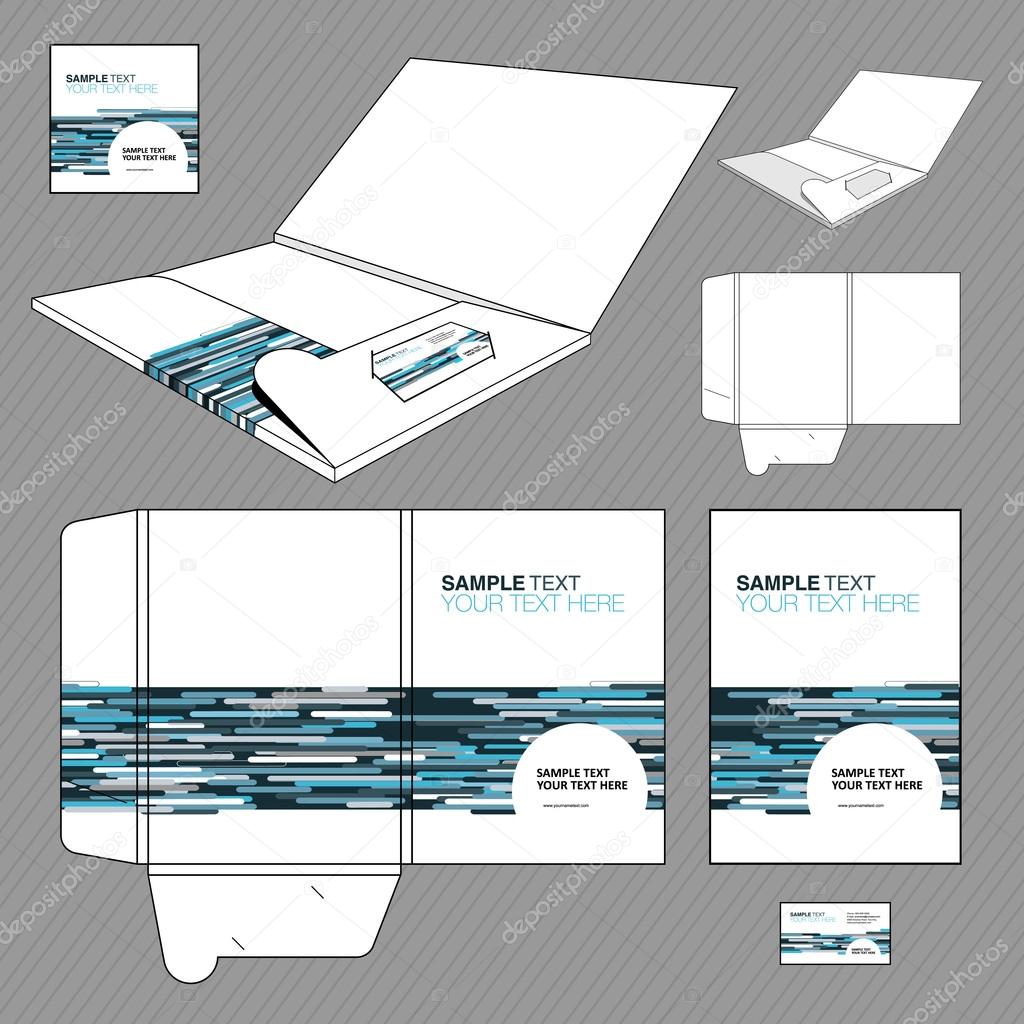Folder design template.