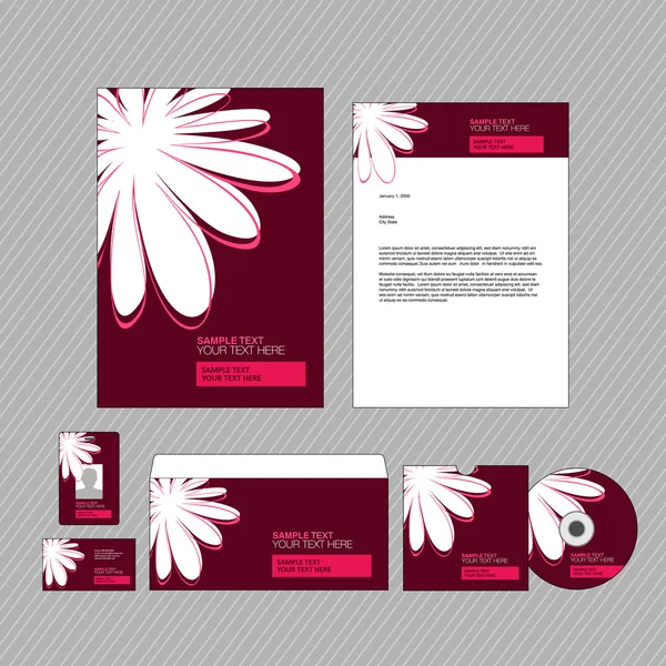 Plantilla de identidad . — Vector de stock