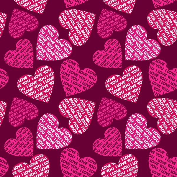 Coeurs fond de coeur — Image vectorielle