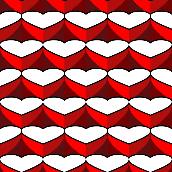 Valentine seamless background. — Stock Vector