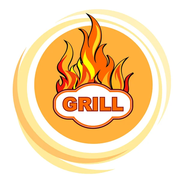 Grill — Stockvektor